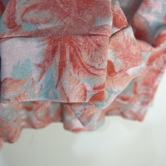 MONROW Tropical Palm Print Sweatshirt Size Small - Picture 8 of 16